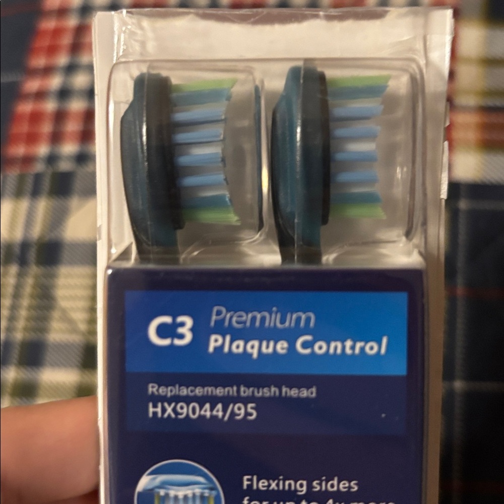 Philips Sonicare C3 Plaque Control Heads - Blue and White - Picture 2 of 5